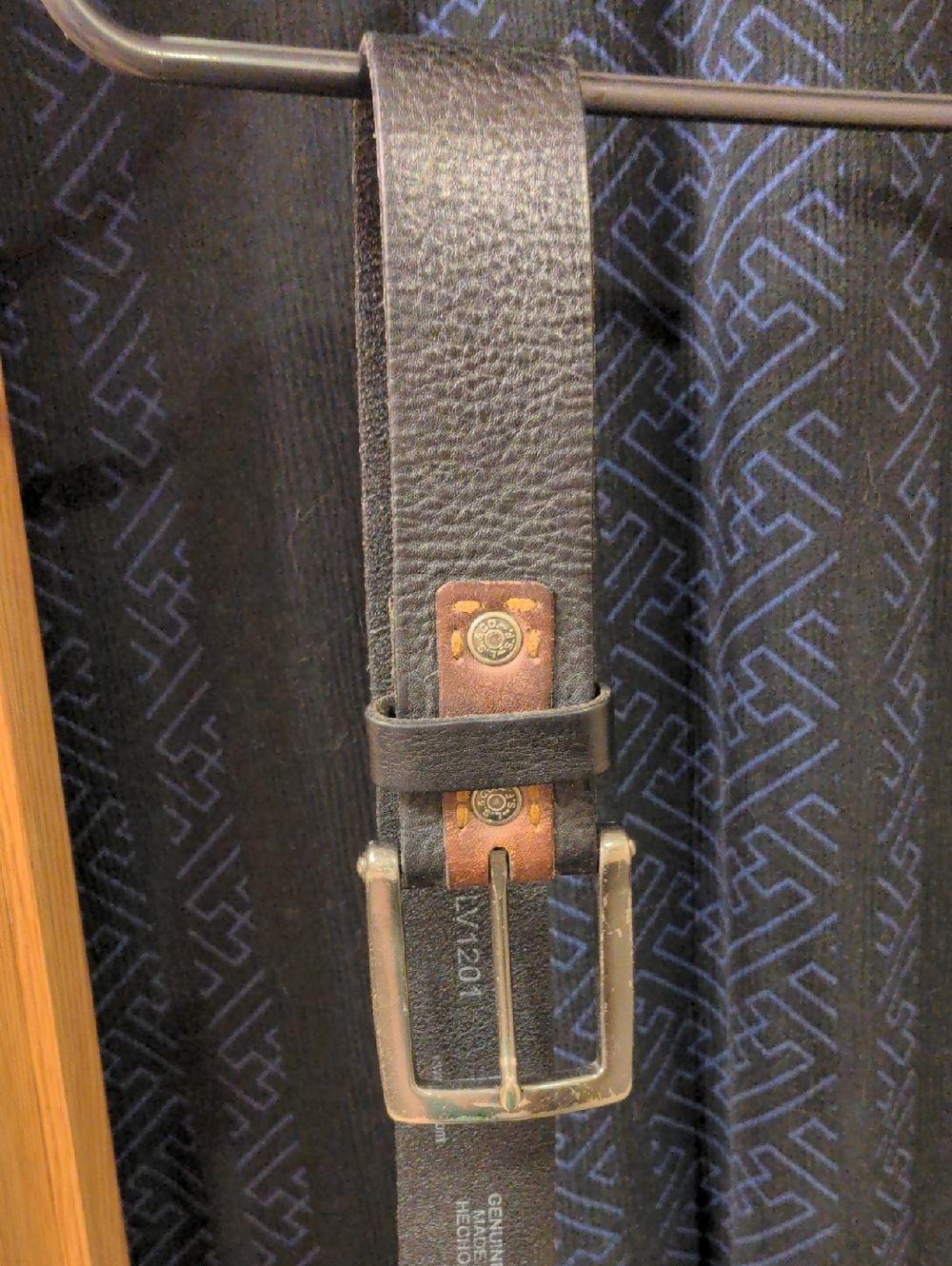 Levi's Genuine Leather Black Medium Belt